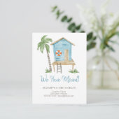 Palm Beach House Ankündigungspostkarte (Stehend Vorderseite)