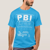 Palm Beach International Airport PBI T-Shirt (Vorderseite)