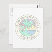 Palm Beach Landkreis Postkarte (Vorne/Hinten)