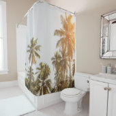 Palm Beach Landschaftliche Aussicht Duschvorhang (Beispiel)