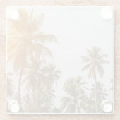 Palm Beach Landschaftliche Aussicht Glasuntersetzer (Rückseite)