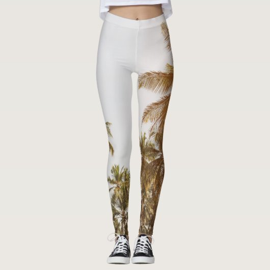 Palm Beach Landschaftliche Aussicht Leggings (Vorderseite)