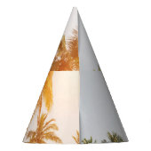 Palm Beach Landschaftliche Aussicht Partyhütchen (Rückseite)