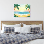 Palm Beach Leinwanddruck (Insitu (Schlafzimmer))