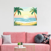 Palm Beach Leinwanddruck (Insitu (Wohnzimmer))