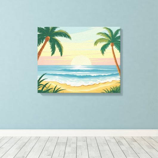 Palm Beach Leinwanddruck (Insitu (Holzboden))