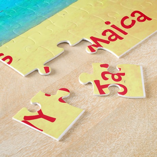 Palm Beach Montego Bay Jamaika. Jigsaw Puzzle (Seite)