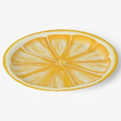 Palm Beach Orange Slice Citrus Party Pappteller (Schrägansicht)