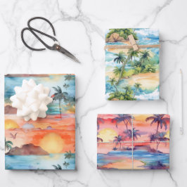 Palm Beach Packpapier Geschenkpapier Set