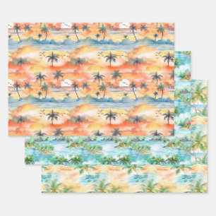 Palm Beach Packpapier Geschenkpapier Set