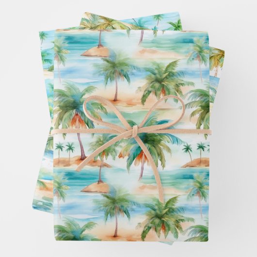 Palm Beach Packpapier Geschenkpapier Set (Beispiel)