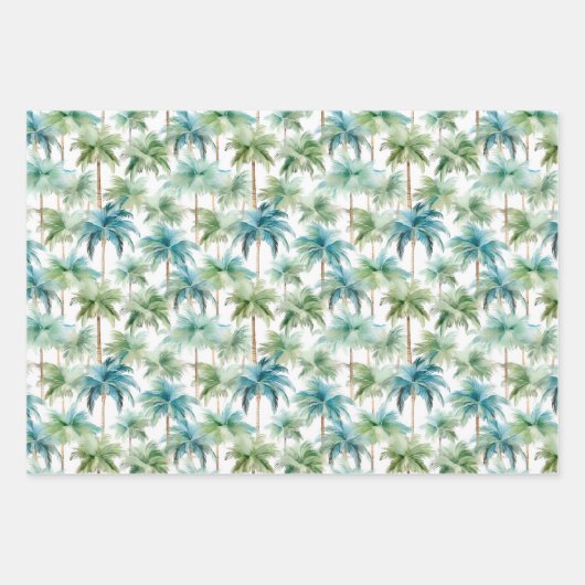 Palm Beach Packpapier Geschenkpapier Set (Vorderseite 2)