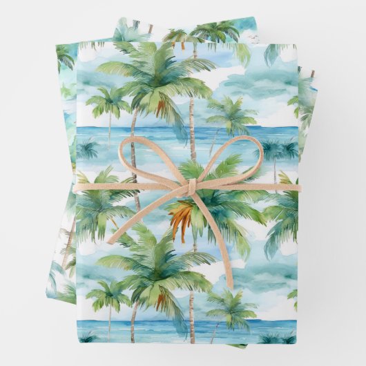 Palm Beach Packpapier Geschenkpapier Set (Beispiel)