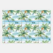 Palm Beach Packpapier Geschenkpapier Set (Vorderseite)