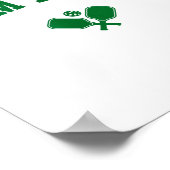 Palm Beach Pickleball Grün Poster (Ecke)