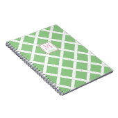 Palm Beach Preppy Green und Pink Bamboo Trellis Notizblock (Rechte Seite)