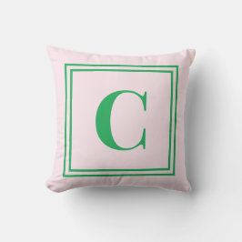 Palm Beach Preppy Monogram Throw Pillow Kissen