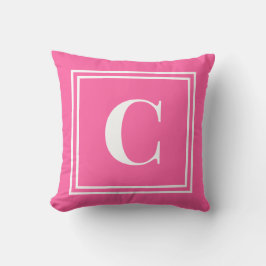 Palm Beach Preppy Monogram Throw Pillow Kissen