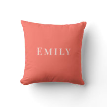 Palm Beach Preppy Personalized Name Throw Pillow