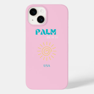 Palm Beach, Preppy, Preppy Art, Pink Case-Mate iPhone 14 Hülle