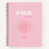 Palm Beach, Preppy, Preppy Room, rosa Notizblock (Vorderseite)