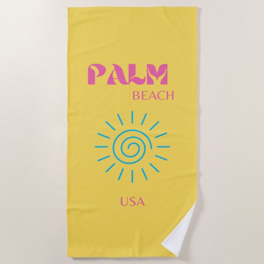 PALM BEACH STRANDTUCH (Vorderseite)