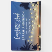 Palm Beach String Lights Glückwunschs Graduation P Banner (Vertikal)