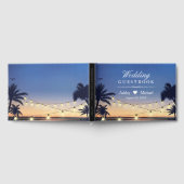 Palm Beach String Lights Hochzeit in Urlaubsort Gästebuch (Voll)