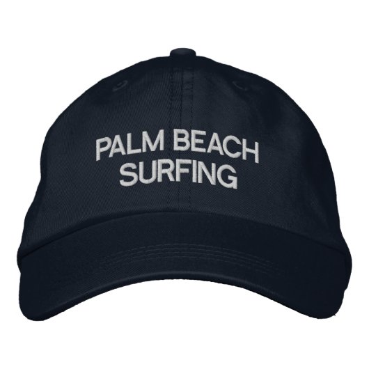 Palm Beach Surfing bestickt mit Baseballhut Bestickte Baseballkappe (Vorderseite)