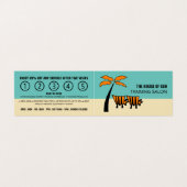 Palm Beach, Tanning Salon, Loyalty Card, Visitenkarten (Außenseite Aufgefaltet)