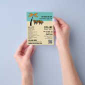 Palm Beach, Tanning Salon Werbung Flyer (Gruppe)