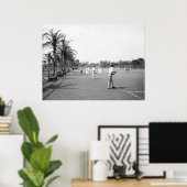 Palm Beach Tennis, 1900 Poster (Heimbüro)