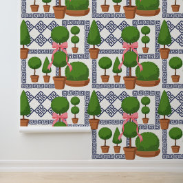 Palm Beach Topiary Patchwork zum Aufkleben  Tapete