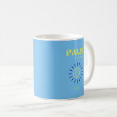 Palm Beach, Travel Art, Florida, Preppy, Blue Kaffeetasse (VorderseiteRechts)