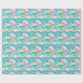 Palm Beach Tropical Beach Geschenkpapier (Flach)
