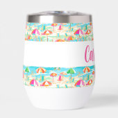 Palm Beach Tropical Island Beach Sonnenschirme (Vorderseite)