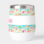 Palm Beach Tropical Island Beach Sonnenschirme (Rückseite)