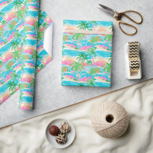 Palm Beach Tropical Island Geschenkpapier