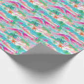 Palm Beach Tropical Island Geschenkpapier (Ecke)