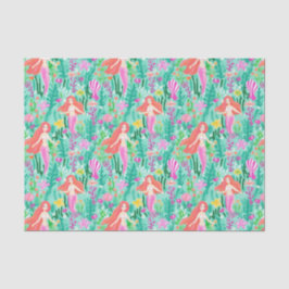 Palm Beach Tropical Island Mermaids Seidenpapier