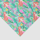Palm Beach Tropical Island Mermaids Seidenpapier (Ausschnitt)