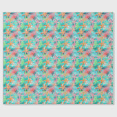 Palm Beach Tropical Island Starfish Geschenkpapier (Flach)