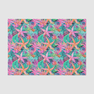 Palm Beach Tropical Island Unterwasser Starfish Seidenpapier