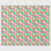 Palm Beach Tropical Ocean Geschenkpapier (Flach)