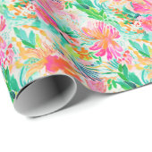 Palm Beach Tropical Ocean Geschenkpapier (Rolleneckpunkt)