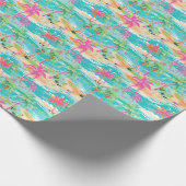 Palm Beach Tropical Palm Tree Island Geschenkpapier (Ecke)