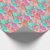 Palm Beach Tropical Seashells Geschenkpapier (Ecke)