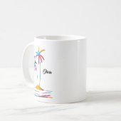 Palm Beach Tropical Sunrise Kaffeetasse (Vorderseite Links)