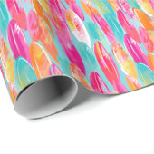 Palm Beach Tropical Surf Boards Geschenkpapier (Rolleneckpunkt)