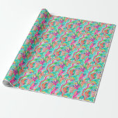 Palm Beach Tropical Underwater Coral Geschenkpapier (Ungerollt)